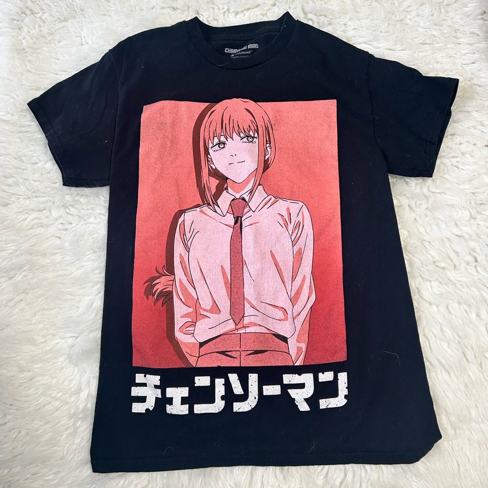 Anime Graphic Black T-Shirt